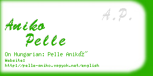 aniko pelle business card